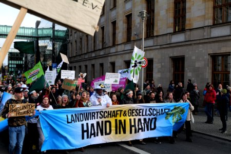 Wir haben es satt demonstration Berlin 2020 front 85