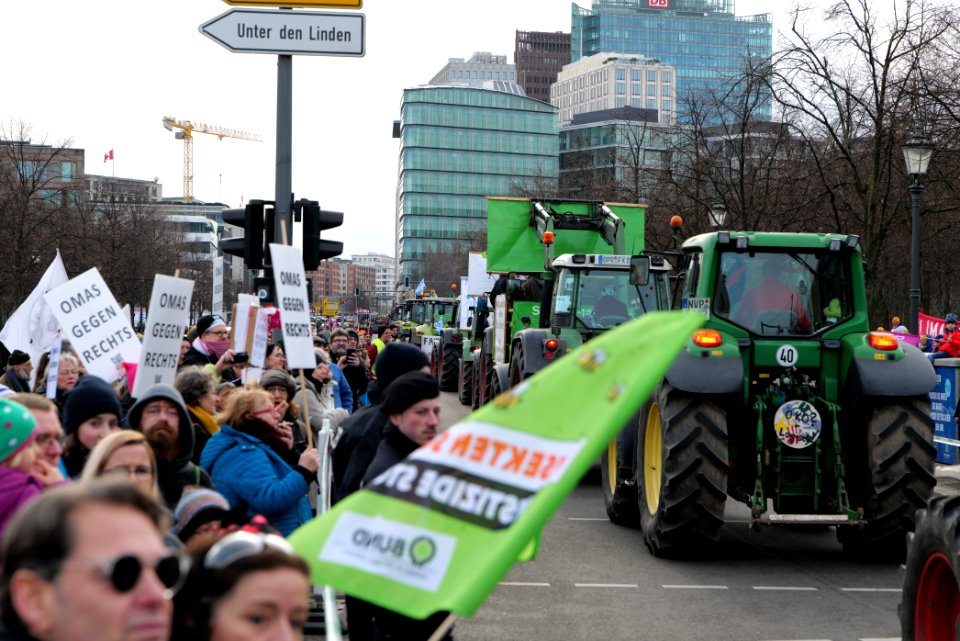 Wir haben es satt demonstration Berlin 2020 tractors 58