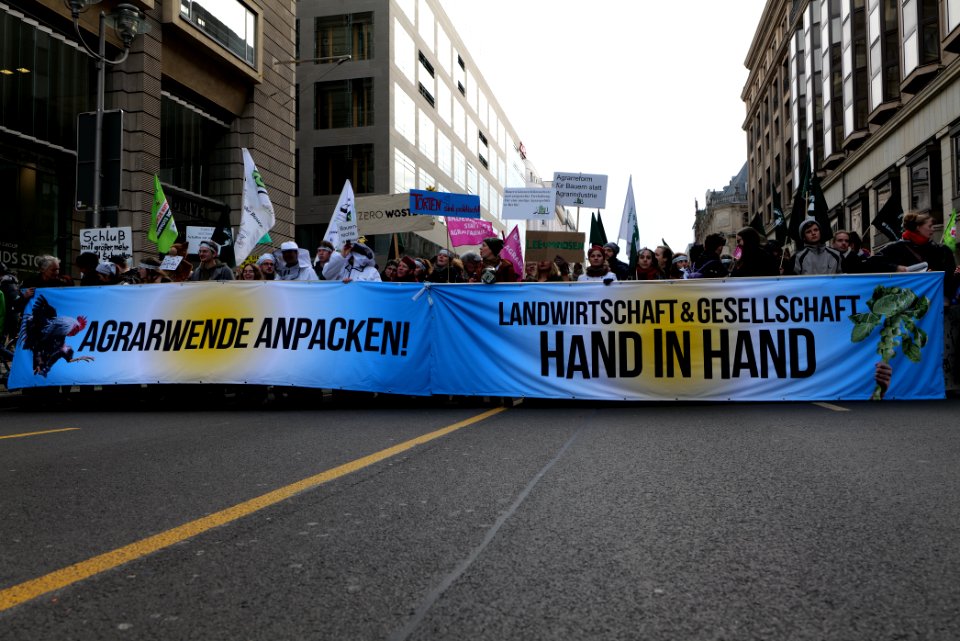 Wir haben es satt demonstration Berlin 2020 front 57