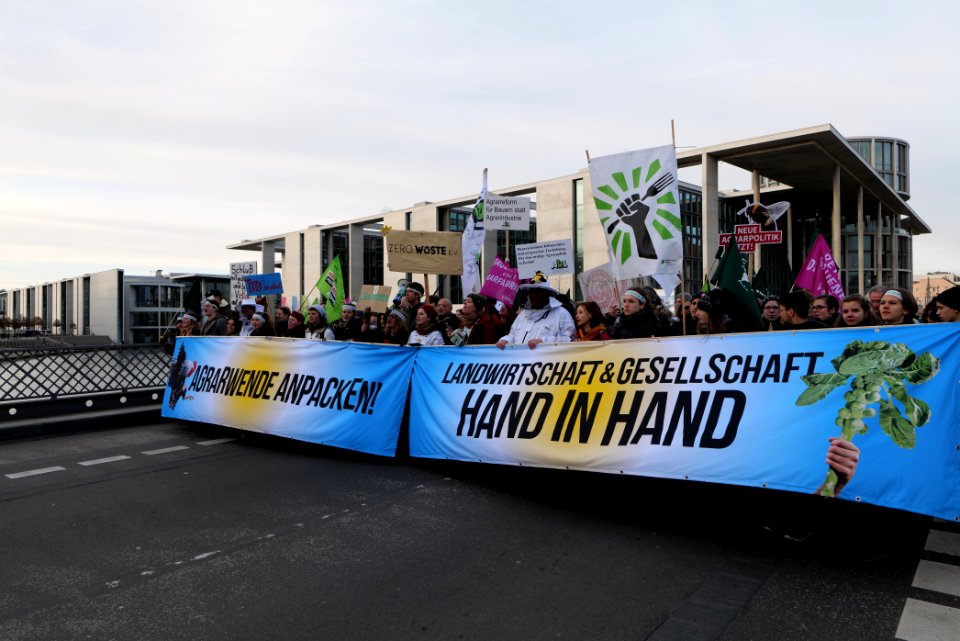 Wir haben es satt demonstration Berlin 2020 front 81