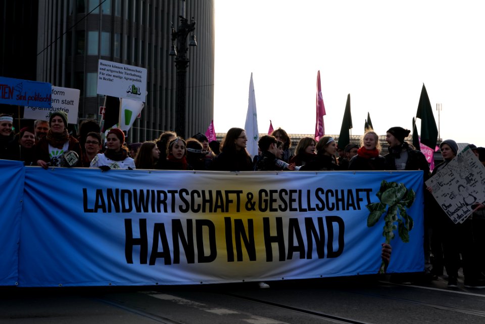 Wir haben es satt demonstration Berlin 2020 front 70