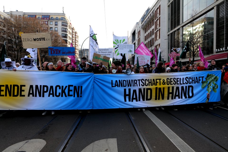 Wir haben es satt demonstration Berlin 2020 front 73