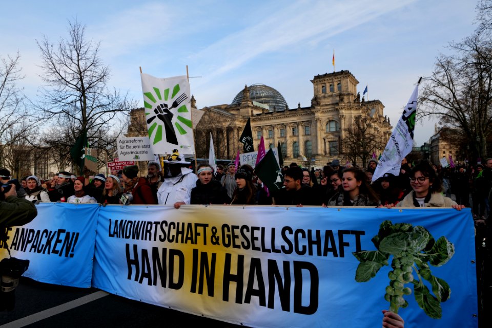 Wir haben es satt demonstration Berlin 2020 front 88