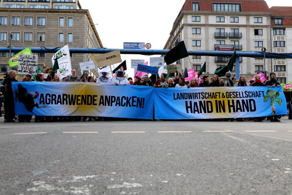 Wir haben es satt demonstration Berlin 2020 front 64