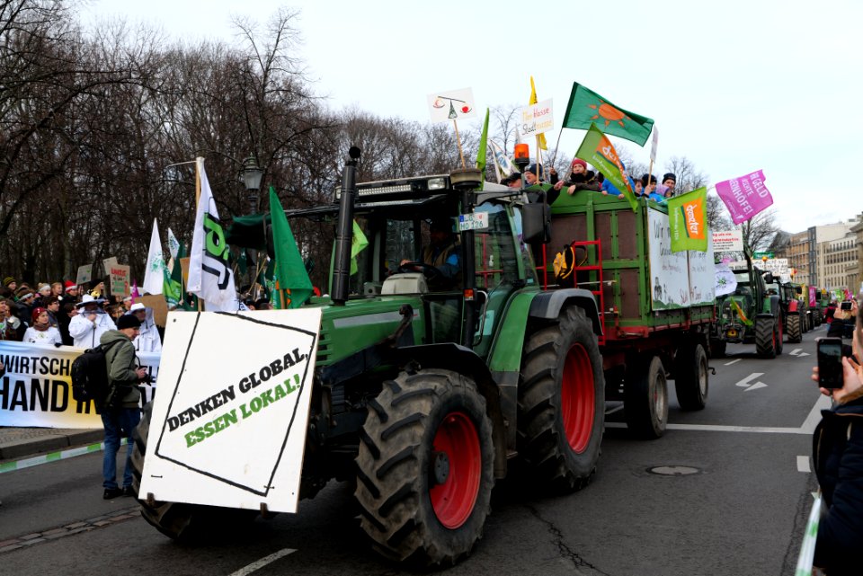 Wir haben es satt demonstration Berlin 2020 tractors 61