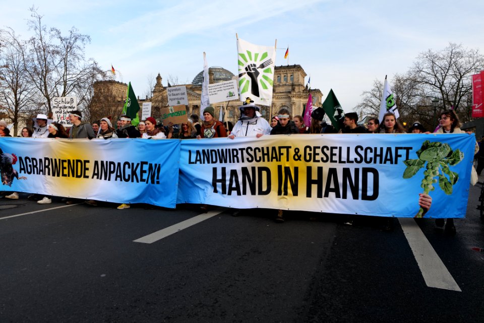 Wir haben es satt demonstration Berlin 2020 front 90