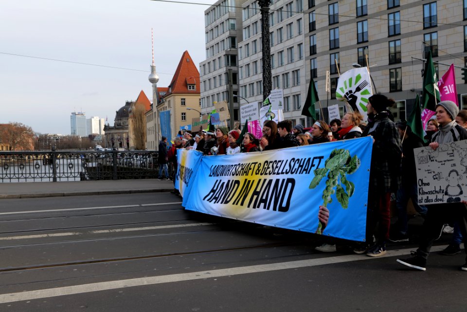 Wir haben es satt demonstration Berlin 2020 front 68