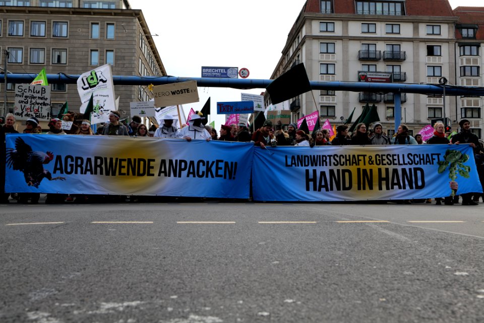 Wir haben es satt demonstration Berlin 2020 front 62