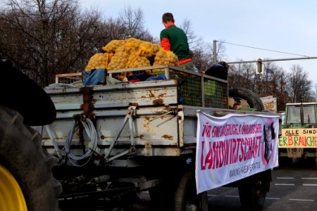 Wir haben es satt demonstration Berlin 2020 tractors 43