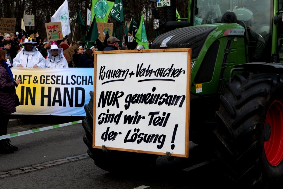 Wir haben es satt demonstration Berlin 2020 tractors 69
