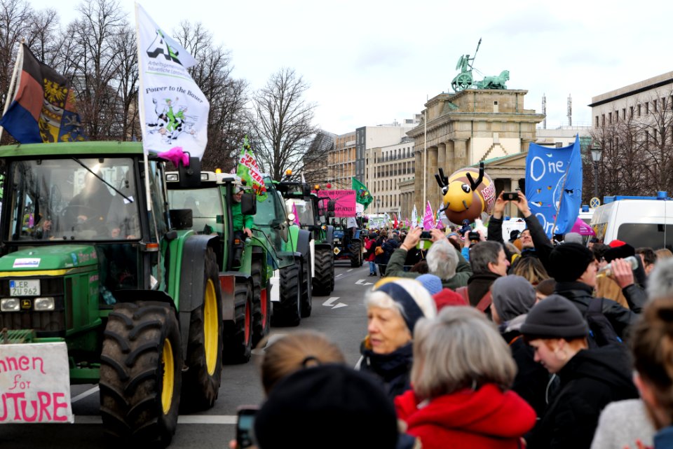 Wir haben es satt demonstration Berlin 2020 tractors 71