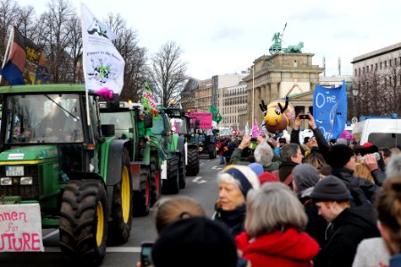 Wir haben es satt demonstration Berlin 2020 tractors 71