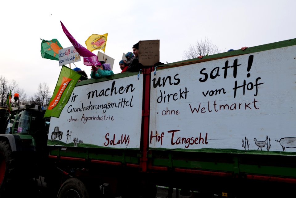 Wir haben es satt demonstration Berlin 2020 tractors 66