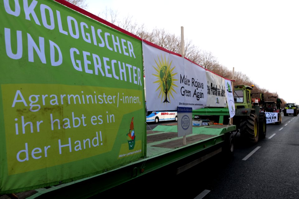 Wir haben es satt demonstration Berlin 2020 tractors 23