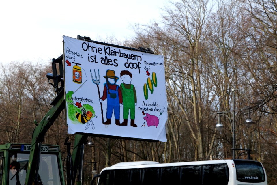 Wir haben es satt demonstration Berlin 2020 tractors 26