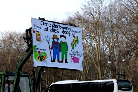 Wir haben es satt demonstration Berlin 2020 tractors 26