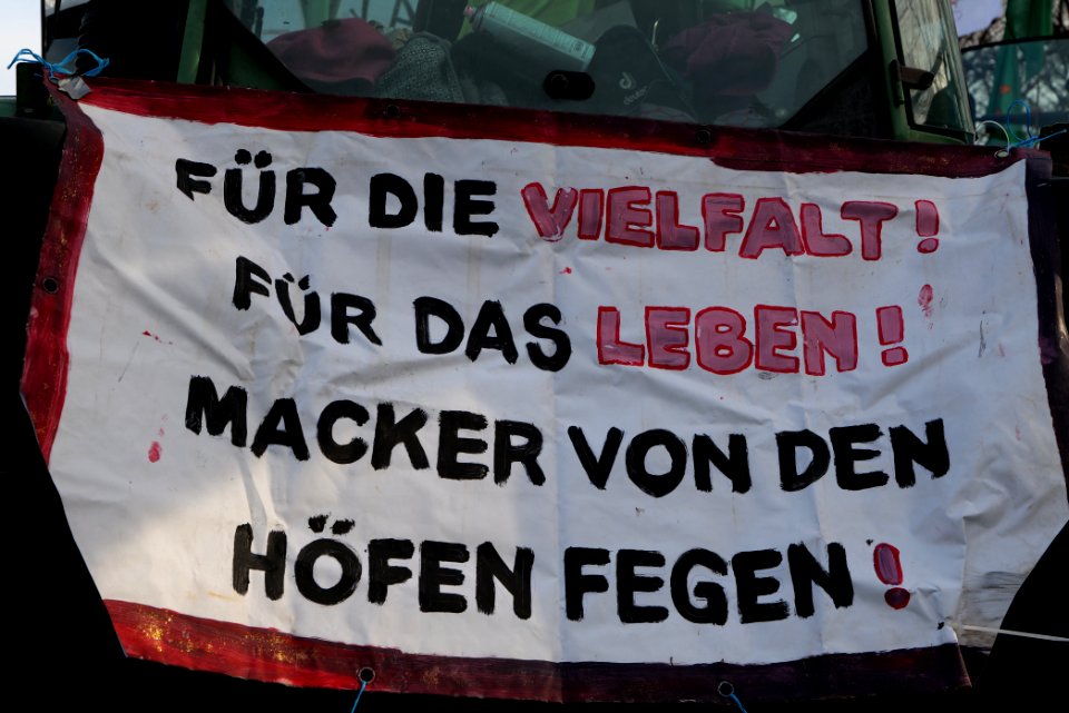 Wir haben es satt demonstration Berlin 2020 tractors 40