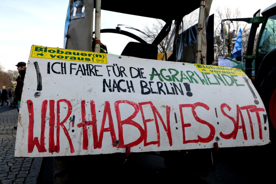 Wir haben es satt demonstration Berlin 2020 tractors 35