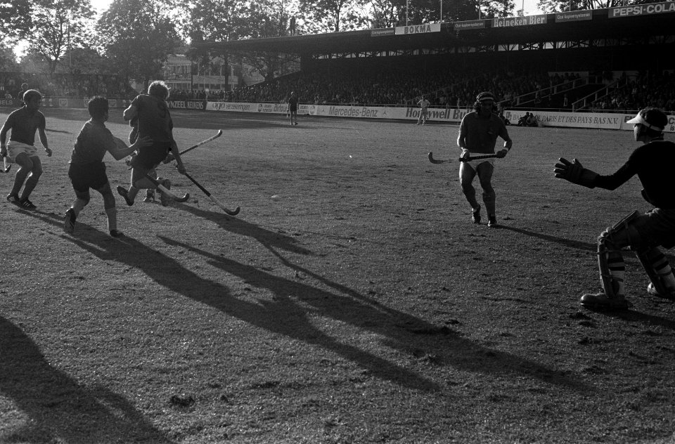 WK Hockey te Amstelveen, Nederland tegen Belgie, doelpunt van Nederland 3-0, Bestanddeelnr 926-6383