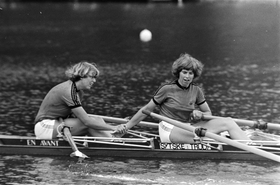 WK roeien op Bosbaan, halve finales dames dubbel twee Sytske Boomstra en Trudy P, Bestanddeelnr 929-3199