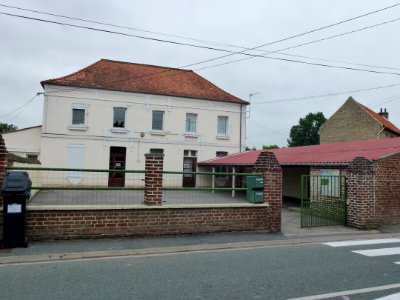 Witternesse (Pas-de-Calais) école, ancienne mairie