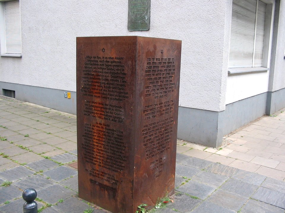 Witten Gedenktafel Synagoge