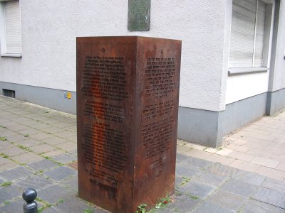 Witten Gedenktafel Synagoge