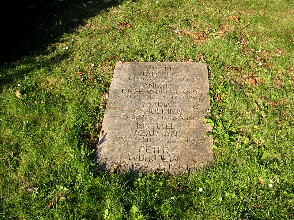 Witten Gedenksteine Zwangsarbeiter katholischer Friedhof Herbede Namen 1