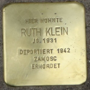 Witten Stolperstein Ruth Klein