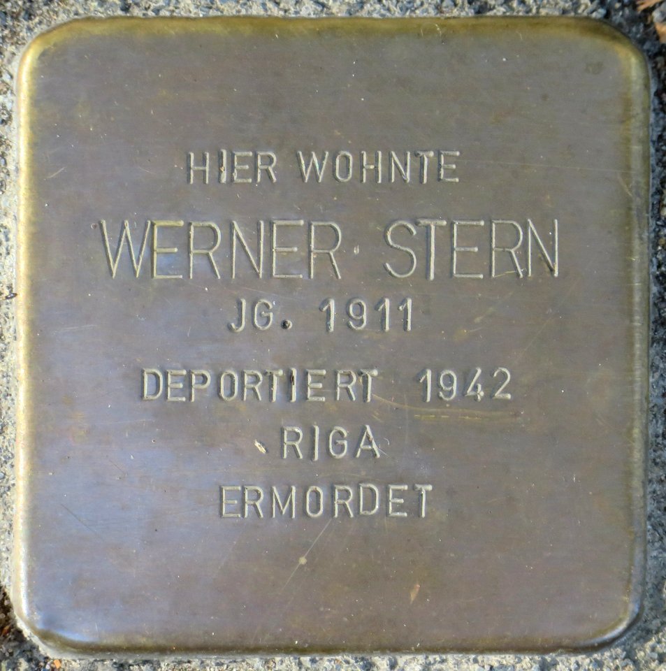 Witten Stolperstein Werner Stern