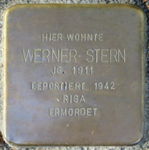 Witten Stolperstein Werner Stern