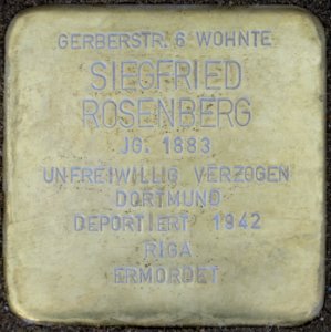 Witten Stolperstein Siegfried Rosenberg