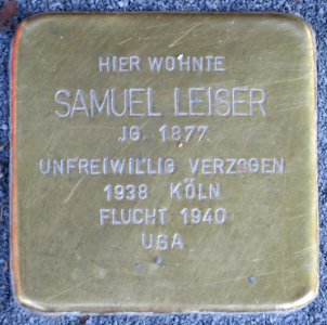 Witten Stolperstein Samuel Leiser