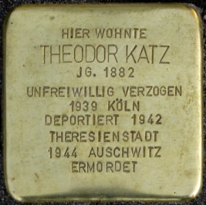 Witten Stolperstein Theodor Katz