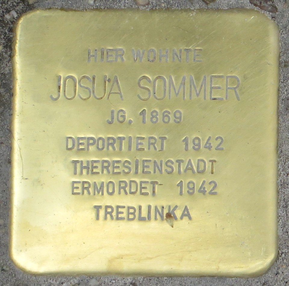 Witten Stolperstein Josua Sommer