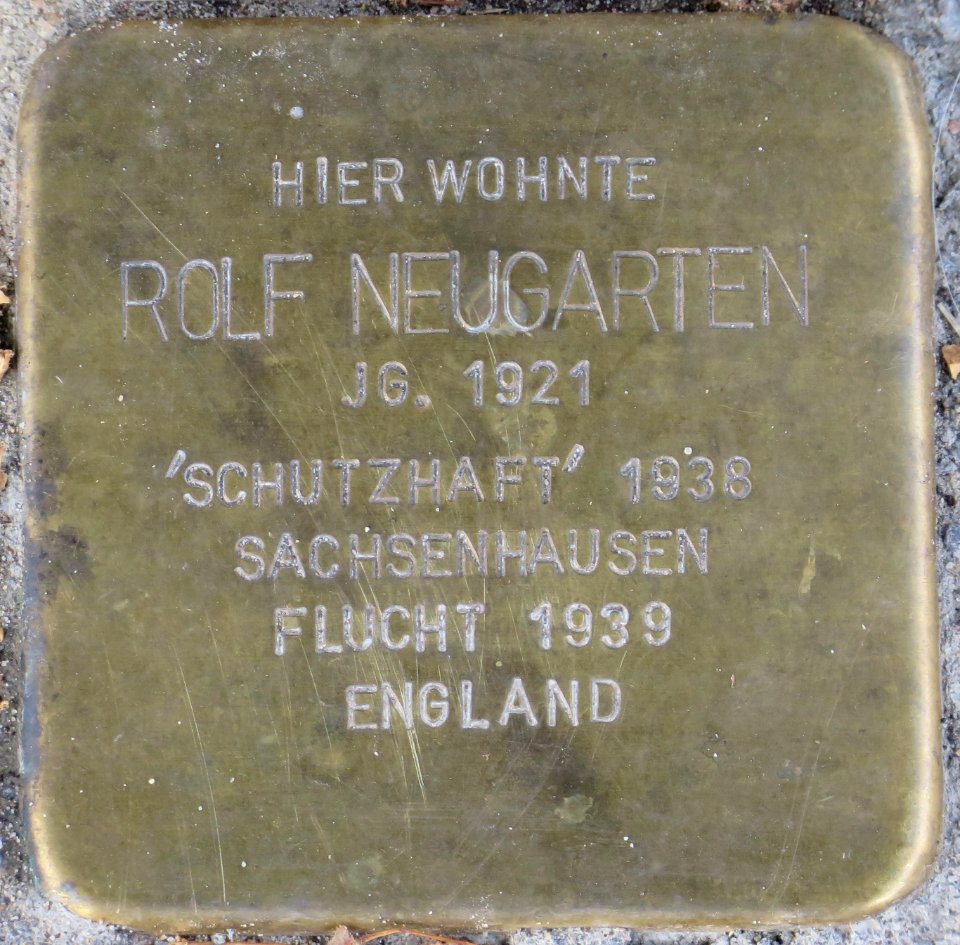 Witten Stolperstein Rolf Neugarten