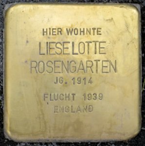 Witten Stolperstein Lieselotte Rosengarten