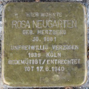 Witten Stolperstein Rosa Neugarten