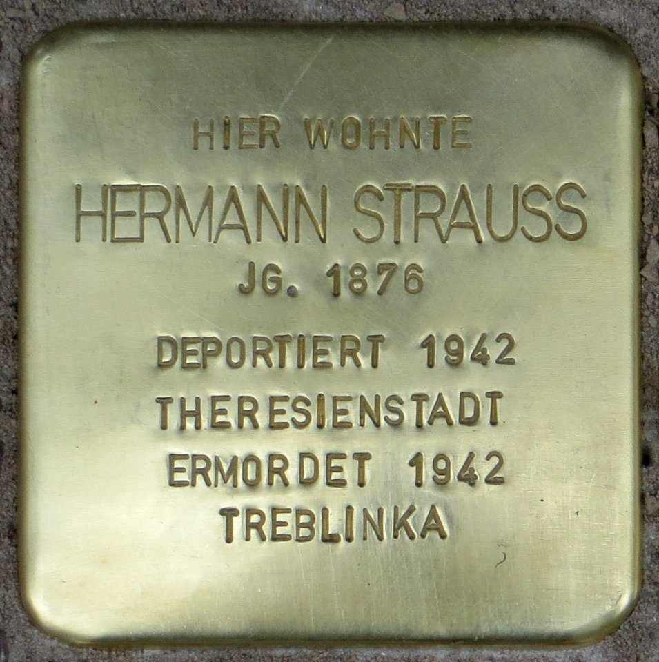 Witten Stolperstein Hermann Strauss
