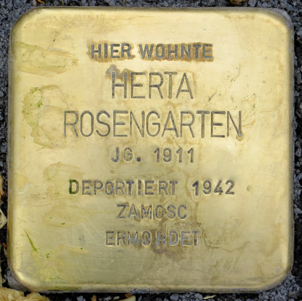 Witten Stolperstein Herta Rosengarten