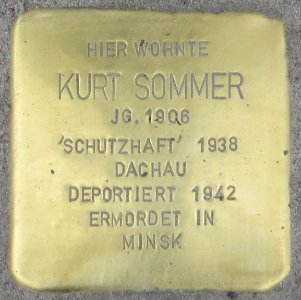Witten Stolperstein Kurt Sommer