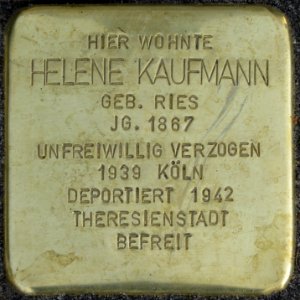 Witten Stolperstein Helene Kaufmann
