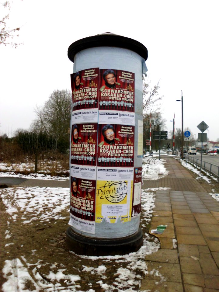 Wittenberger Straße Litfaßsäule