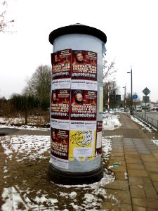 Wittenberger Straße Litfaßsäule