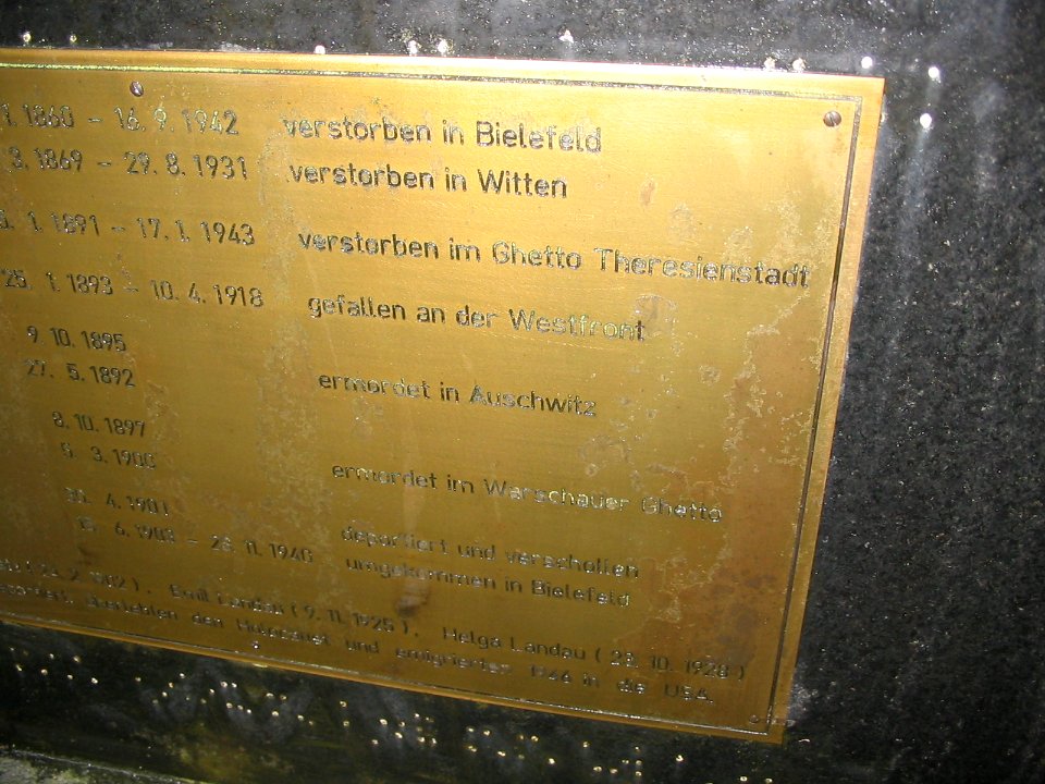 Witten juedischer Friedhof Ledderken 11