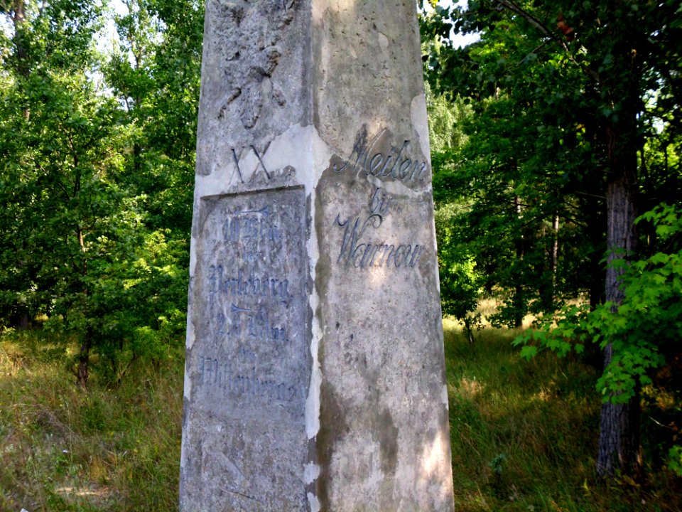 Wittenberge Postmeilenstein 2
