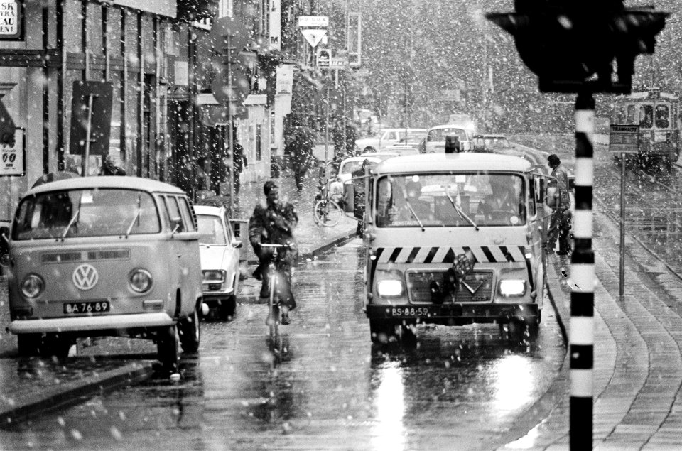 Winterweer met sneeuw Vijzelgracht, Bestanddeelnr 928-2031