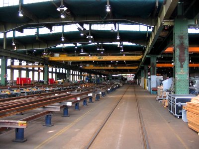 Witten Weichenwerk Weichenrichthalle 2