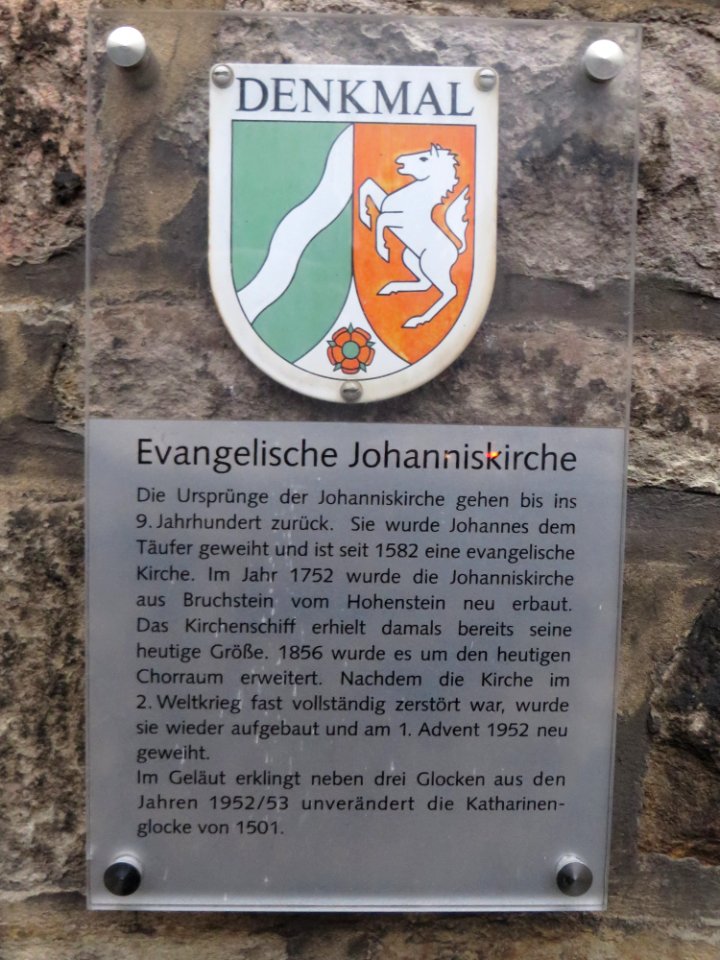 Witten Tafel Johanniskirche