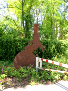 Witten Rheinischer Esel Radfahrerskulptur 2